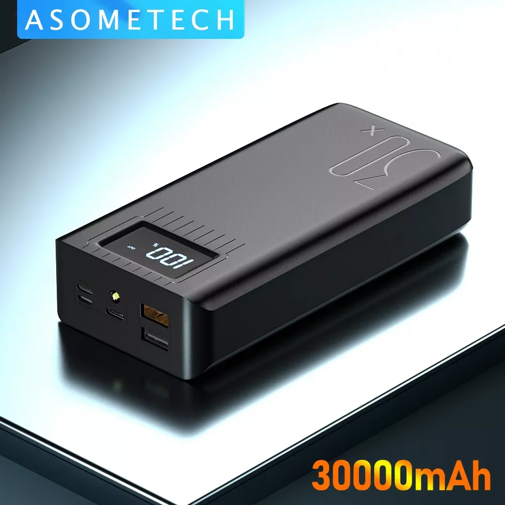 

2USB LED Power Bank 30000mAh Portable Charging Poverbank Pack Charge External Battery Powerbank For iPhone
