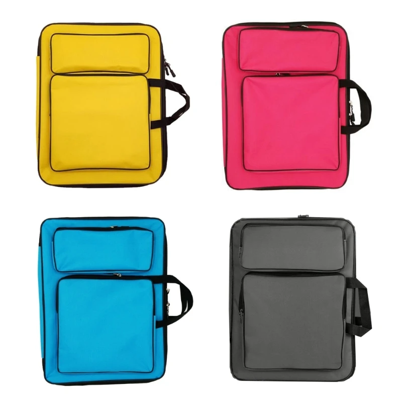 

Water-resistant Art Portfolio Carry Bag A3 Student Art Work Portfolio Tote Drawing Board Bag Painting Sketch Pad Bag F19E