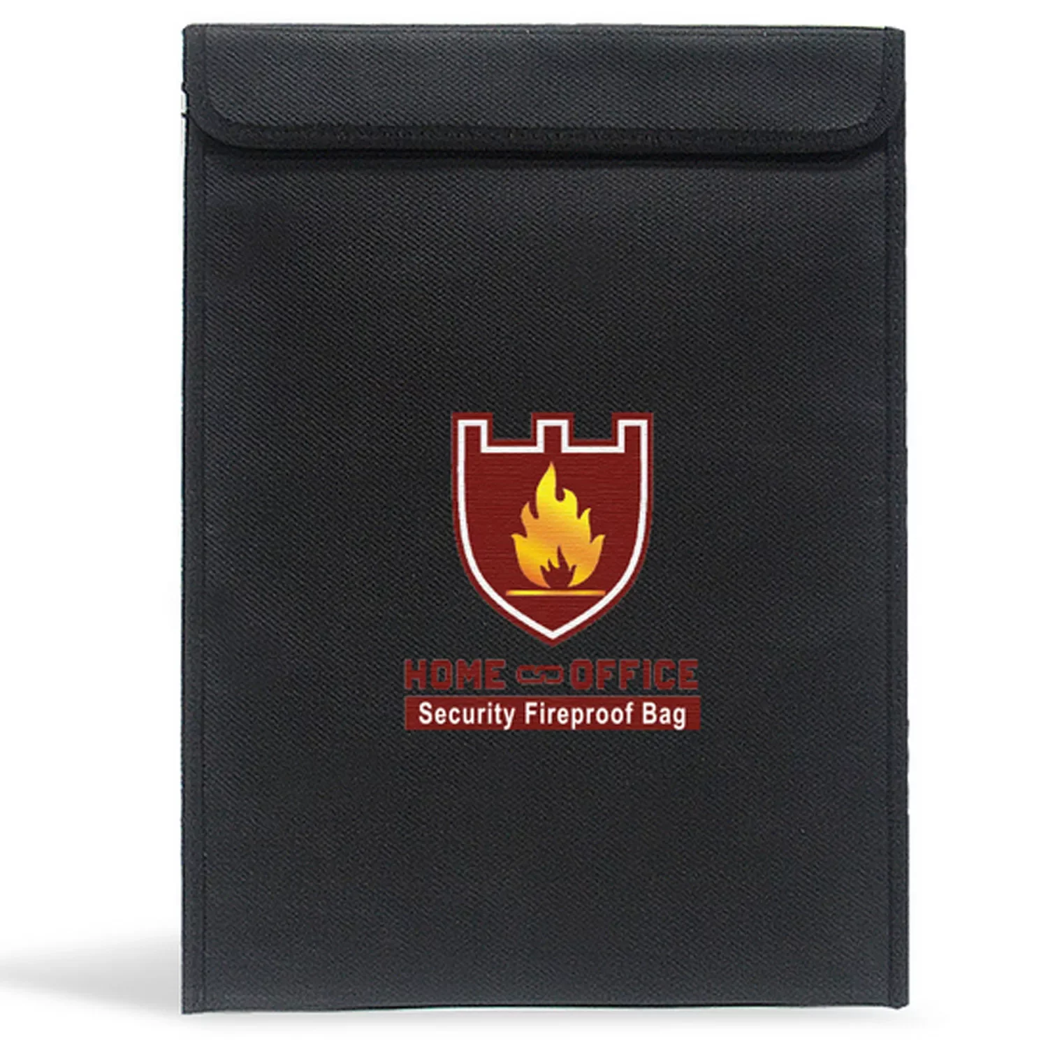 

Document Bag Fireproof Waterproof Safe File Folder Storage Organizer Bag with Dual Closures for Home Office Travel 11x15in