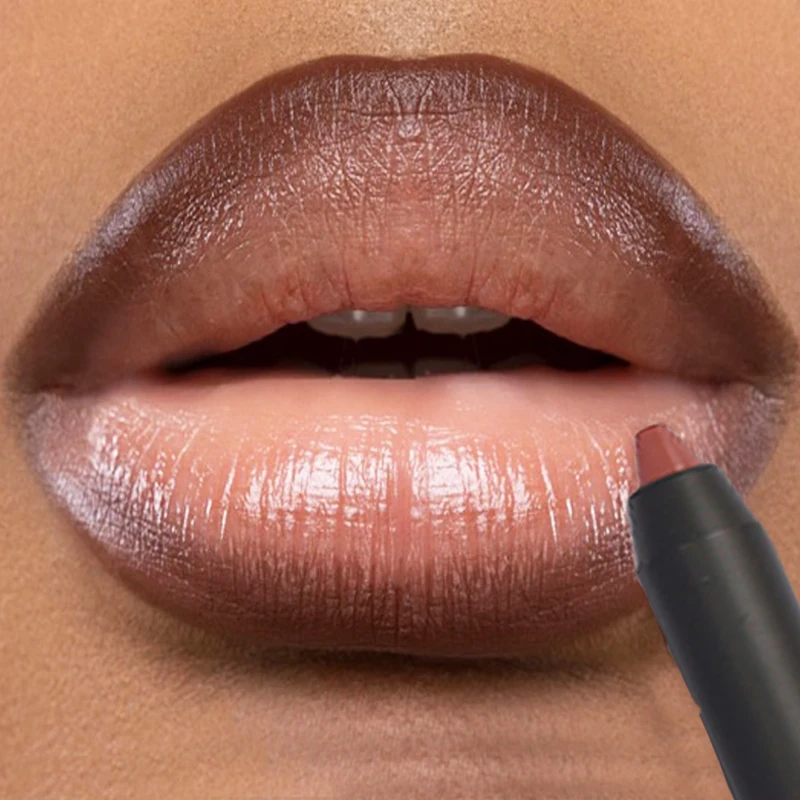 

Nude Brown Lipliner Lipstick Pencil Waterproof Matte Red Pink Contour Tint Lipstick Lasting Non-stick Cup Lips Makeup Cosmetics