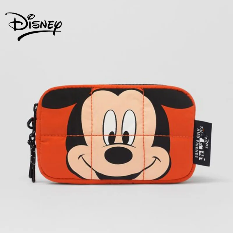 Disney Mickey Mouse Crossbody Bag Lightweight Two Colors for Girls Cartoon Cute Single Room Shoulder Bag Lightweight
