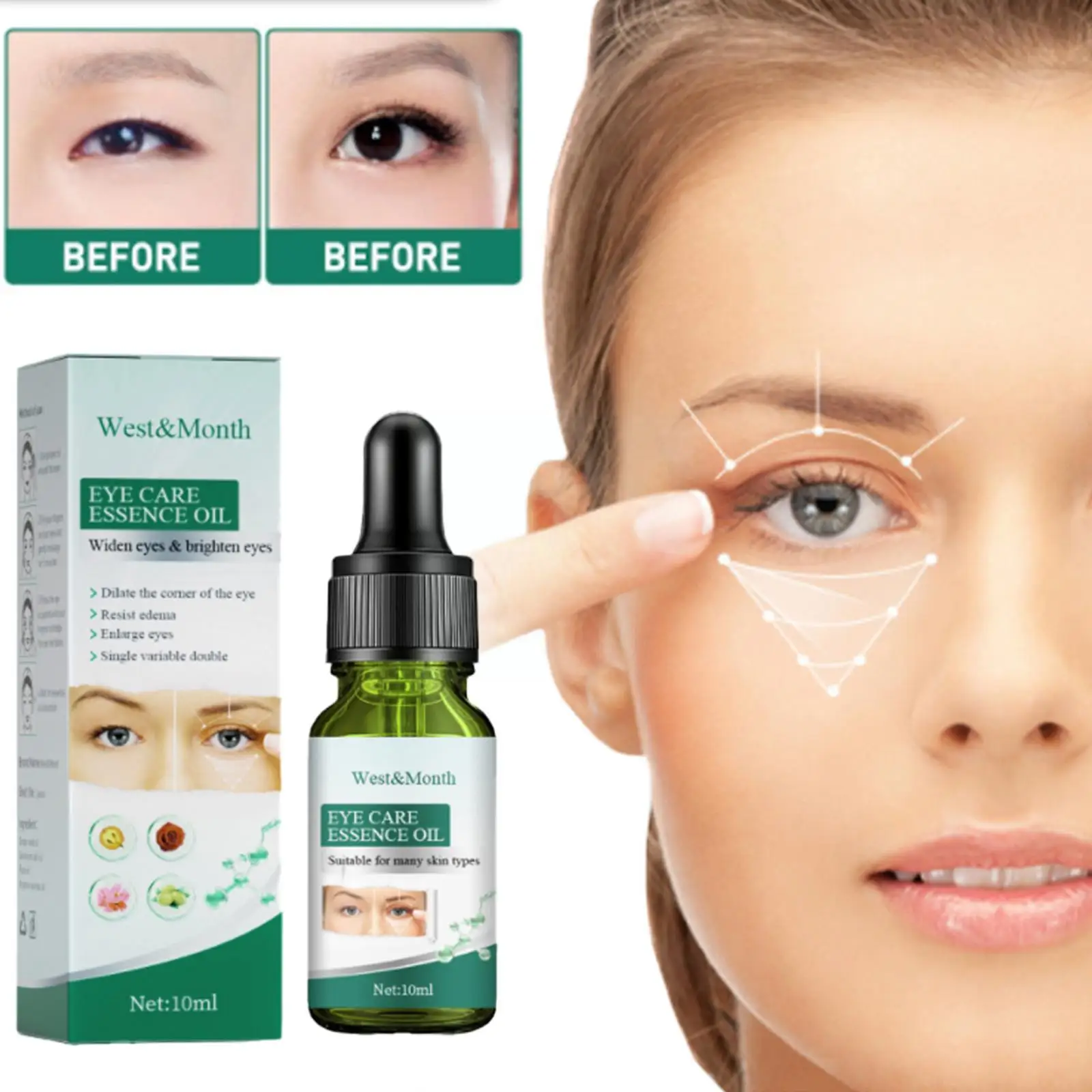 

Double Eyelid Essence Firming Eye Corner Double Eyelid Serum Eye Lift Anti-Swelling Essence Oil Blisters Double Care Eye Ey U8T1