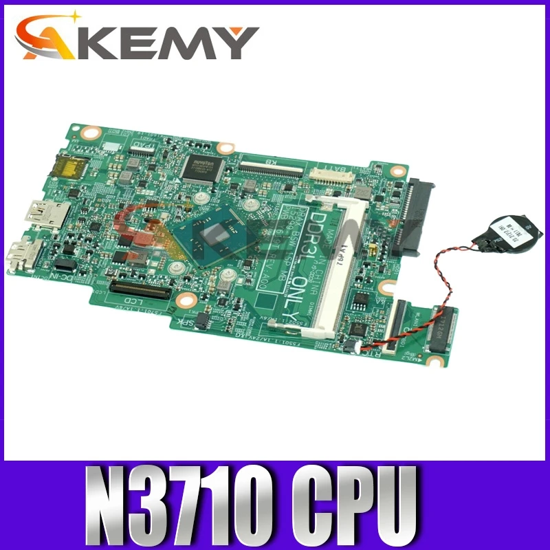 

Original Laptop motherboard For DELL Inspiron 3168 Core N3710 Mainboard CN-0J71V9 0J71V9 15299-1