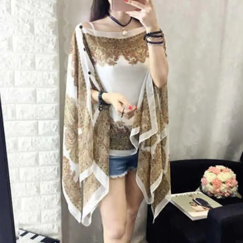 270D Модные женские шарфы Большая шаль Летний пляжный анти-УФ-мягкий шифоновый плащ (art.: 3920cc22e548c) - 3920cc22e548c