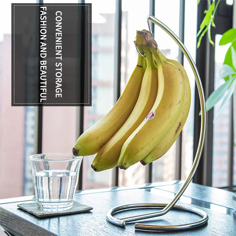 

Creative Living Room Banana Hook Kitchen Accessories Food Container Grape Storage Rack European-Style Fruit Basket Banana Tray