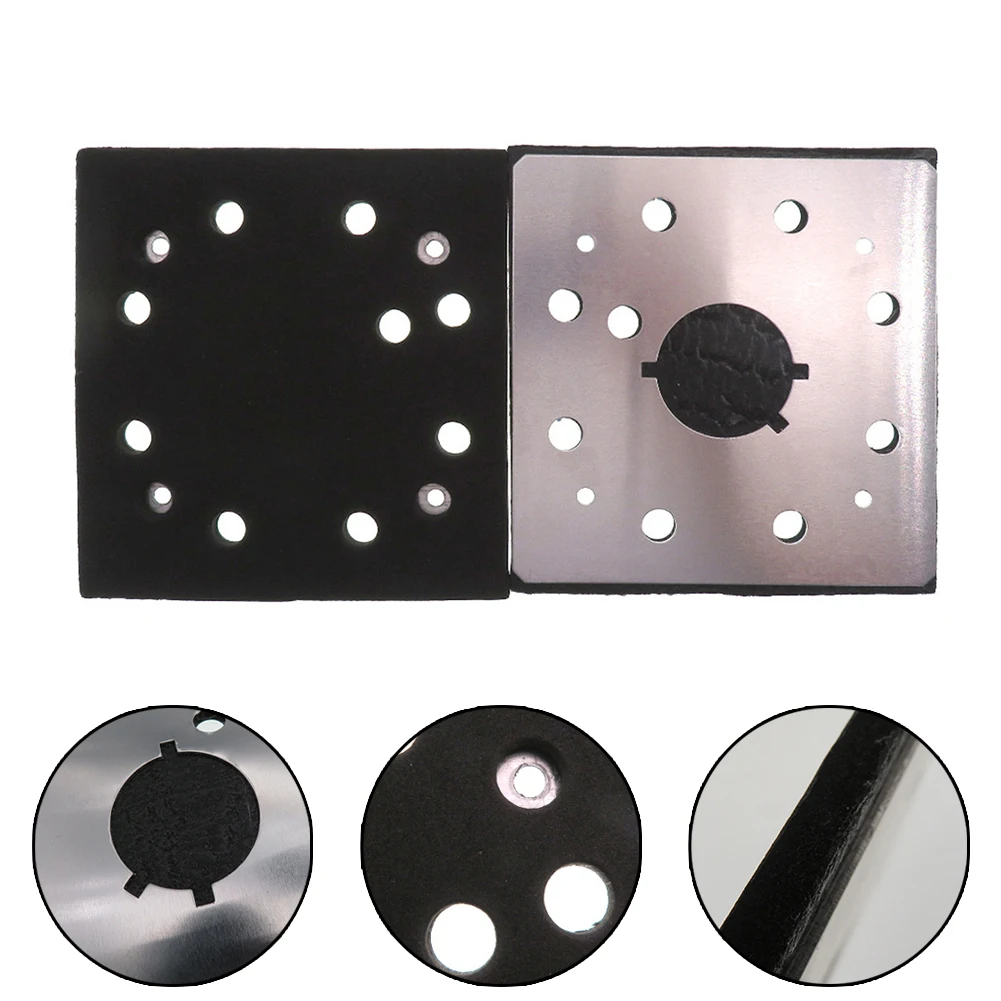 

Sandpaper Sanding Pad 115x105mm 151280-00 151284-00SV Accessories Black/Silver Electric Grinder For Sanders Durable
