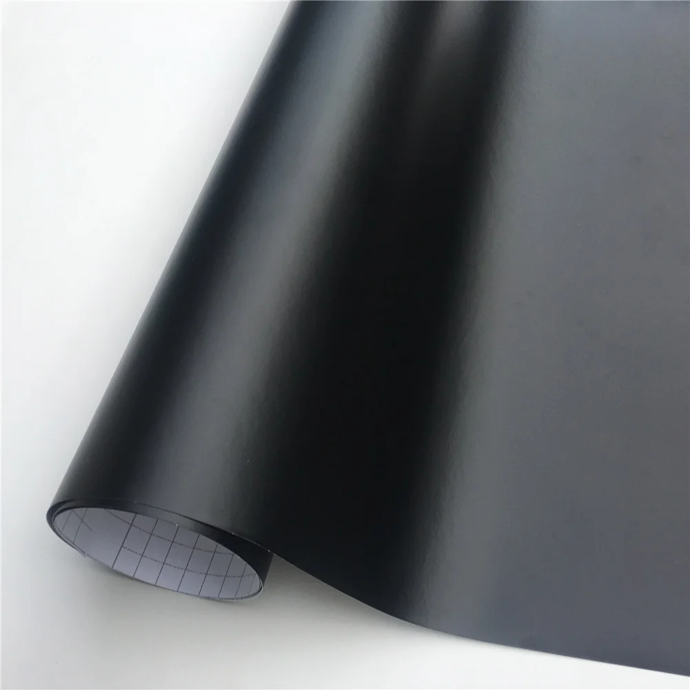 Черная матовая темно-серая виниловая пленка оберточная для автомобиля листовая