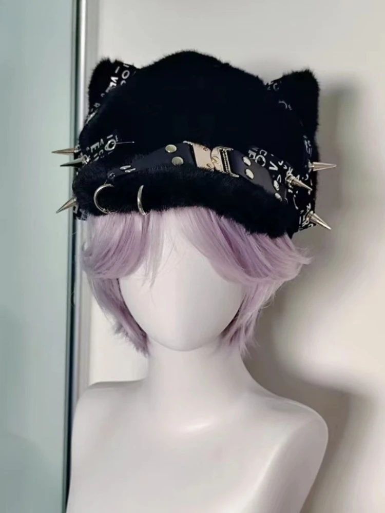 Корейский женский берет в стиле Харадзюку готическом Лолита кепка Y2K для девочек
