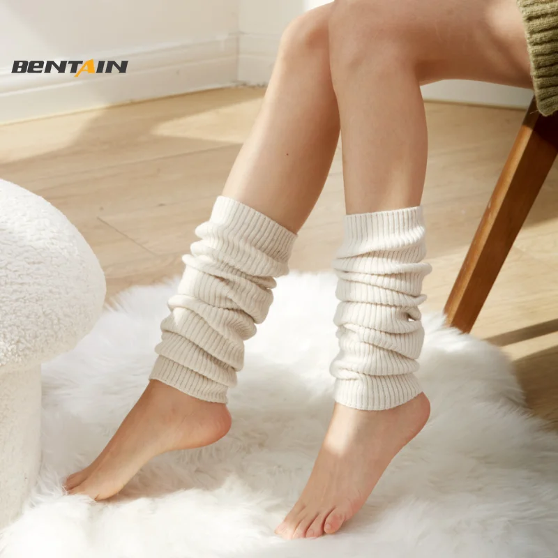 

Lolita Long Socks Women's Leg Warmer Knitted Warm Wool Foot Cover Arm Leg Warmer Ladies Autumn Winter Crochet Socks Boot Cuffs