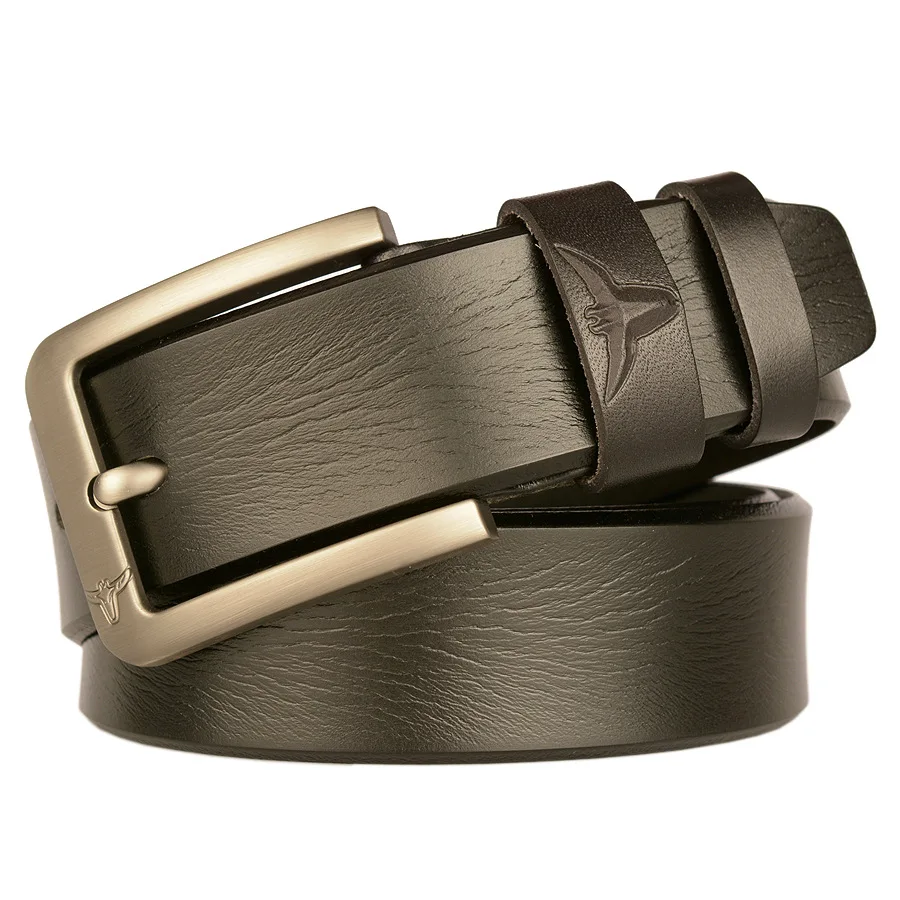 

Men's Belt Genuine Leather Men Male Strap Luxury Brand Pin Buckle Casual Belts High Quality Cowhide Waistband Fashion Business