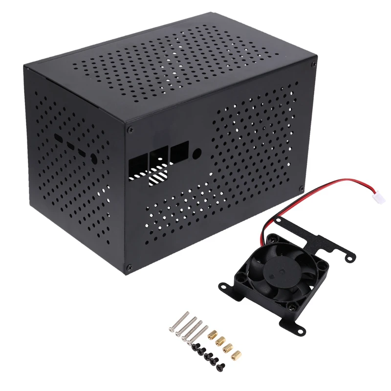 

Металлический чехол для Raspberry Pi 4B и X880 V1.1 Dual SATA Gen3 HDD Shield