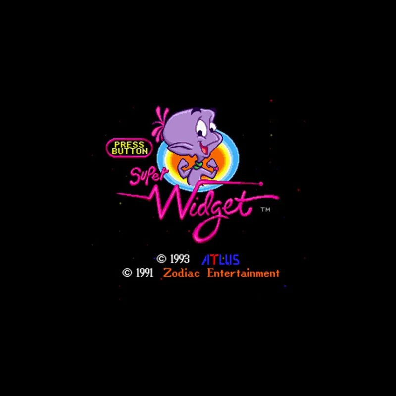 Super Widget NTSC 16-битная большая серая игровая карта для 46-контактных игроков из США