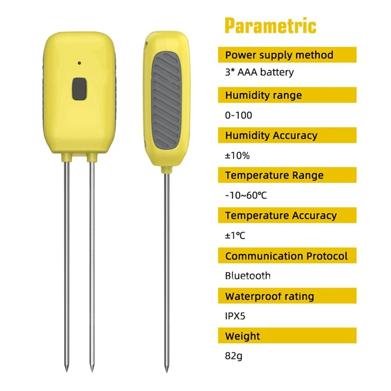 Умный датчик температуры и влажности почвы тестер посадки в саду