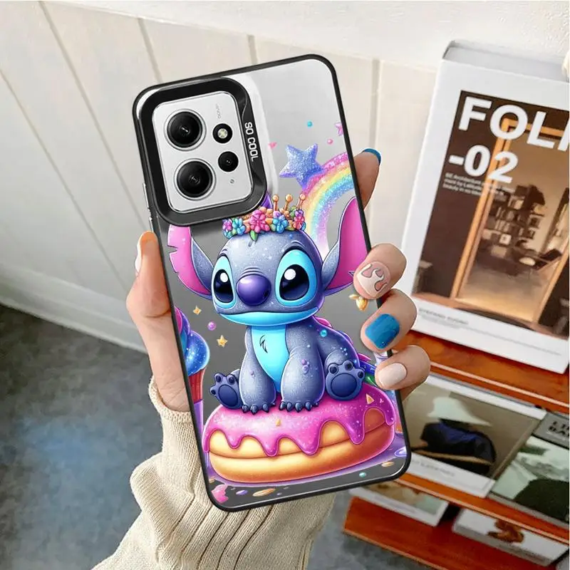 Красочный серебряный чехол с рисунком милой строчки для Xiaomi Redmi Note 11 10 13 Pro Plus 12 12S A1