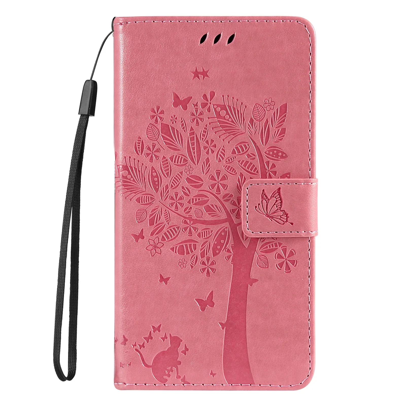 Phone Case for VIVO V21E Y72 V21 Y1S Y90 Y91C V11i Y97 Y15 Y17 Y93 Y91 Y95 Synjolly Flip Card Wallet Tree Stand Cover