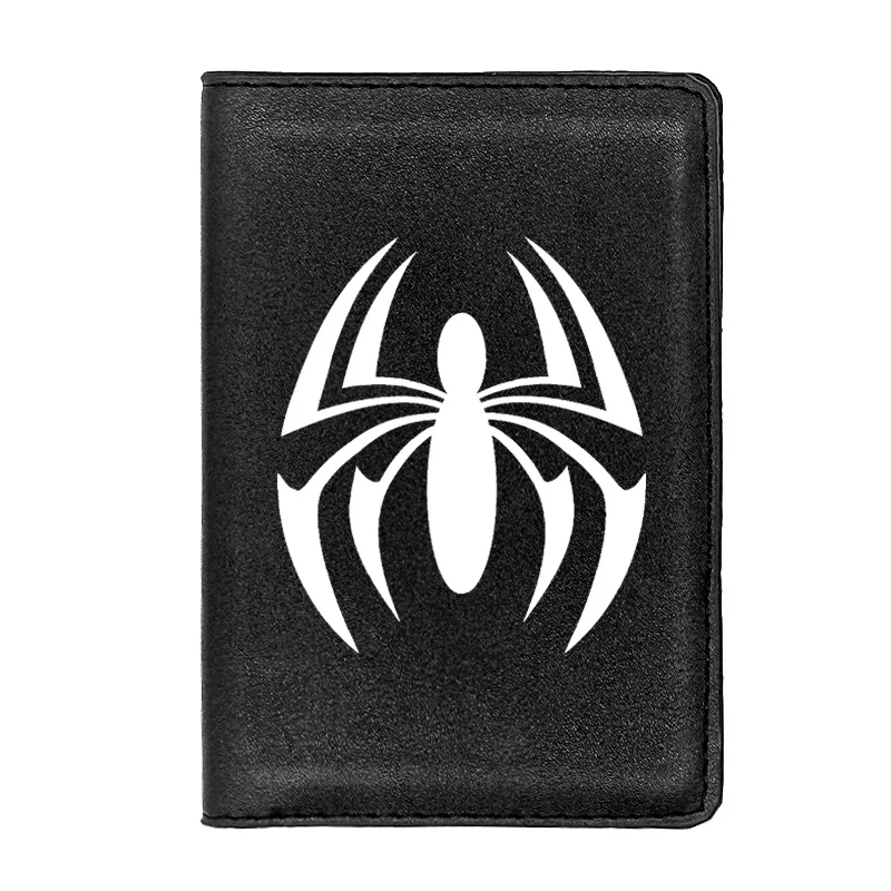 

Высококачественная Кожаная Обложка для паспорта с рисунком паука для мужчин и женщин, держатель для удостоверения личности, кредитных карт...