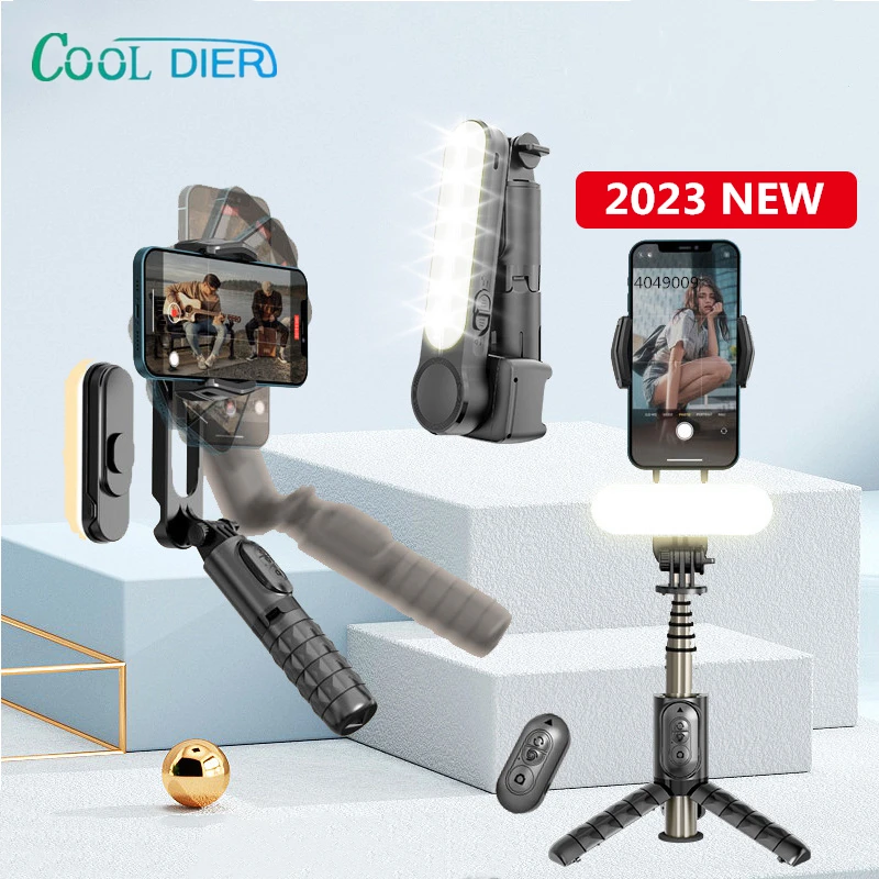 cool-dier-2023-new-wireless-foldable-gimbal-stabilizer-selfie-stick-handheld-gimbal-with-bluetooth-shutter-fill-light-for-iphone
