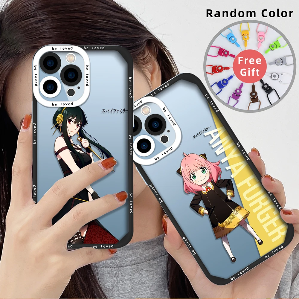 

Soft Case Anime SPY×FAMILY for iPhone 13 14 11 12 Pro Max Mini XS XR X 7 8 Plus Shockproof Back Cover Transparent Phone Cases