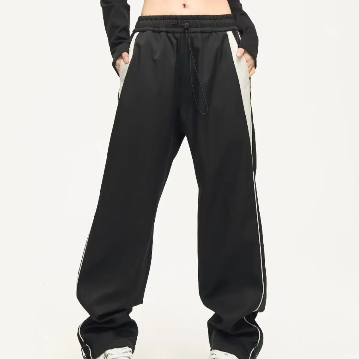 Модные черные уличные повседневные брюки в стиле хип-хоп для мужчин новинка лета