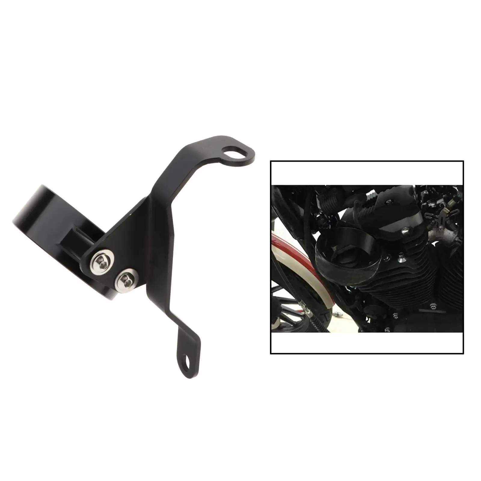 

7.5" Speedometer Relocation Adjustment Odometer Mounting Bracket Black