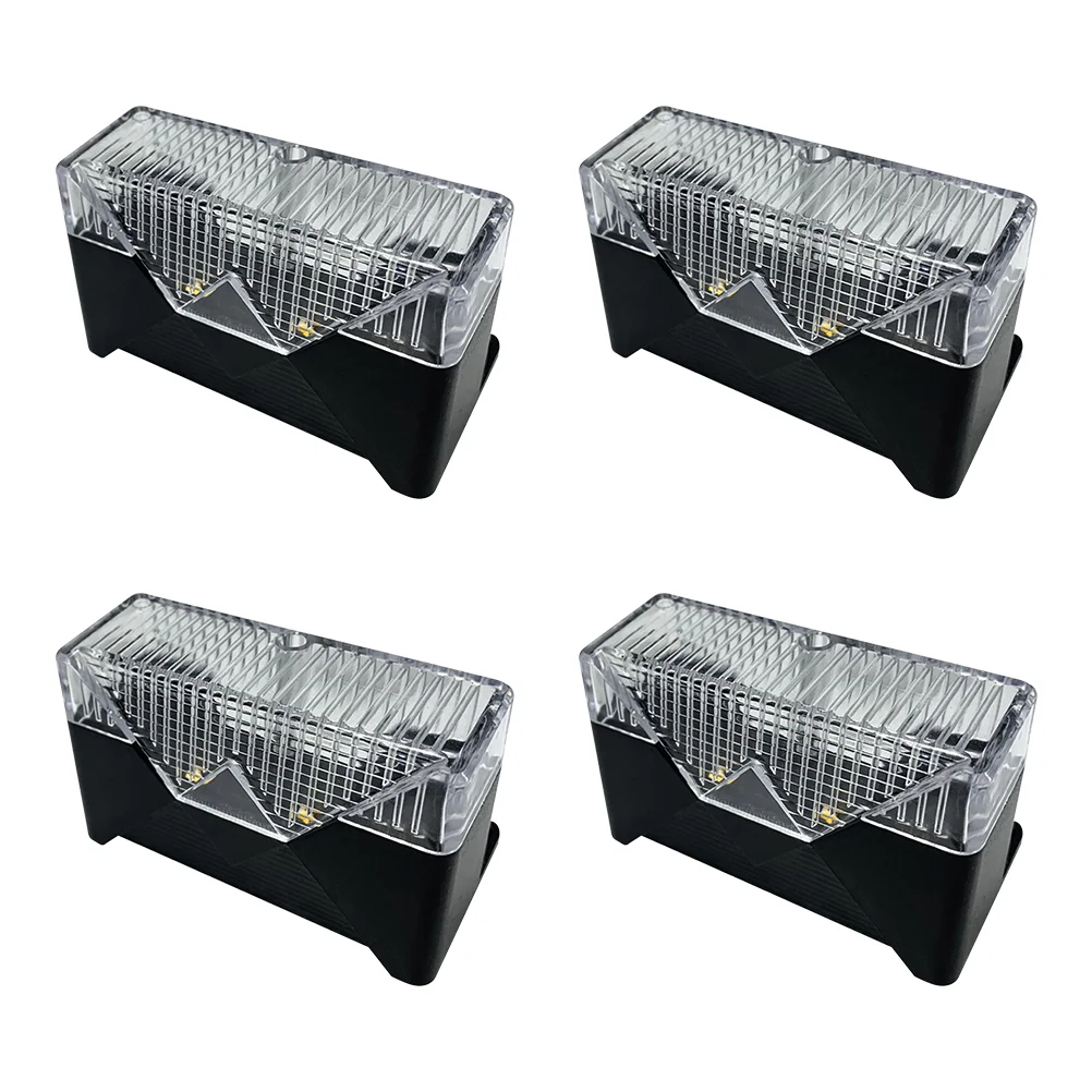 

4pcs Outdoor Solar Stair Light Decors Steps Lamps Garden Landscape Lights