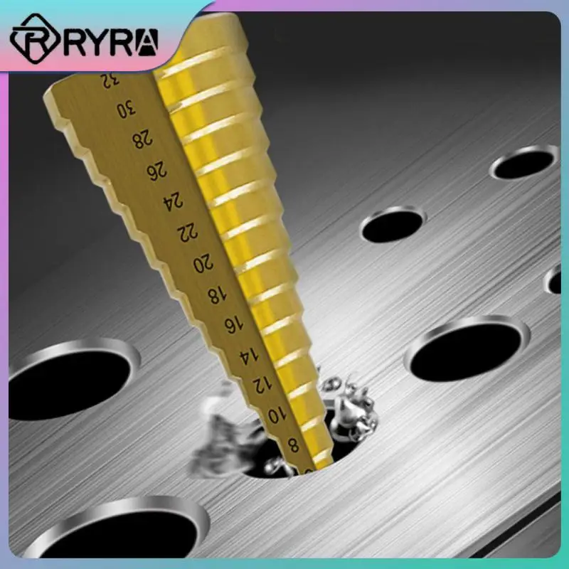 

High Speed Steel Stepped Drill High Strength Step Hardness Two Flute Drill Bit Set Drilling Power Tools Drilling Tools Set Cone