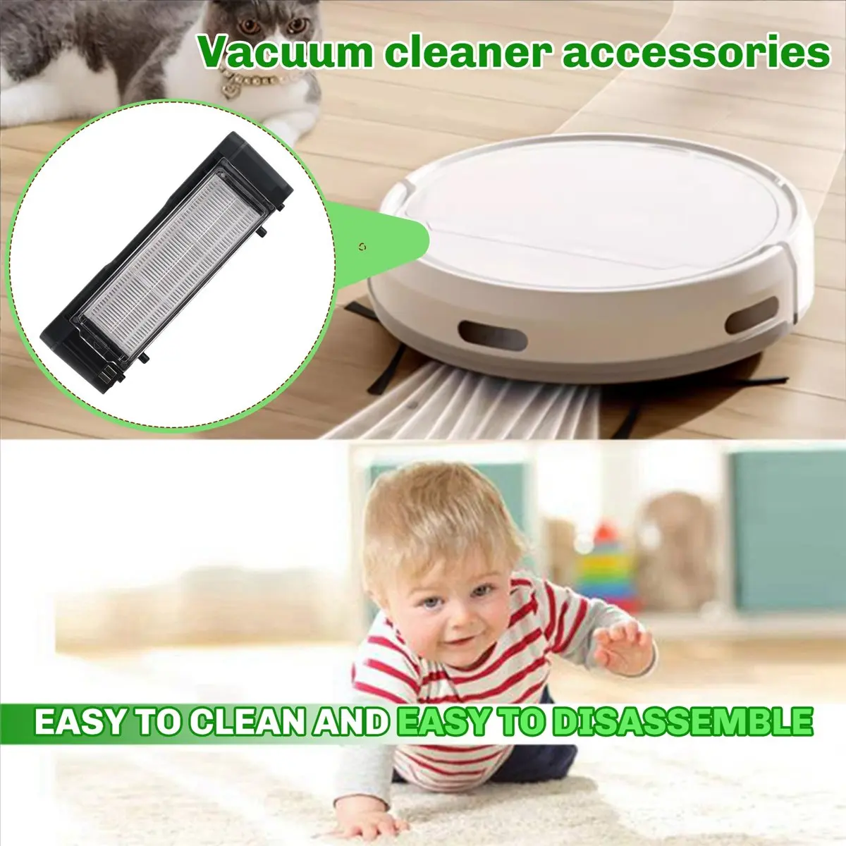 Фото Бак для воды и контейнер для пыли 2-в-1 CHFL для роботов-пылесосов Xiaomi Robot Vacuum Mop 2S 3C, VIOMI V2 V3, XMSTJQR2S, STYTJ02YM – Запчасти для роботов-пылесосов №4