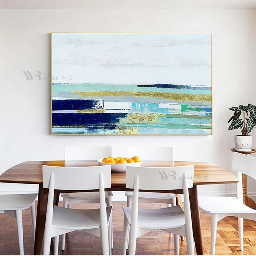 

Абстрактная картина маслом на холсте ручной работы, современное домашнее изображение, настенное искусство, Декор, картина для гостиной, спа...