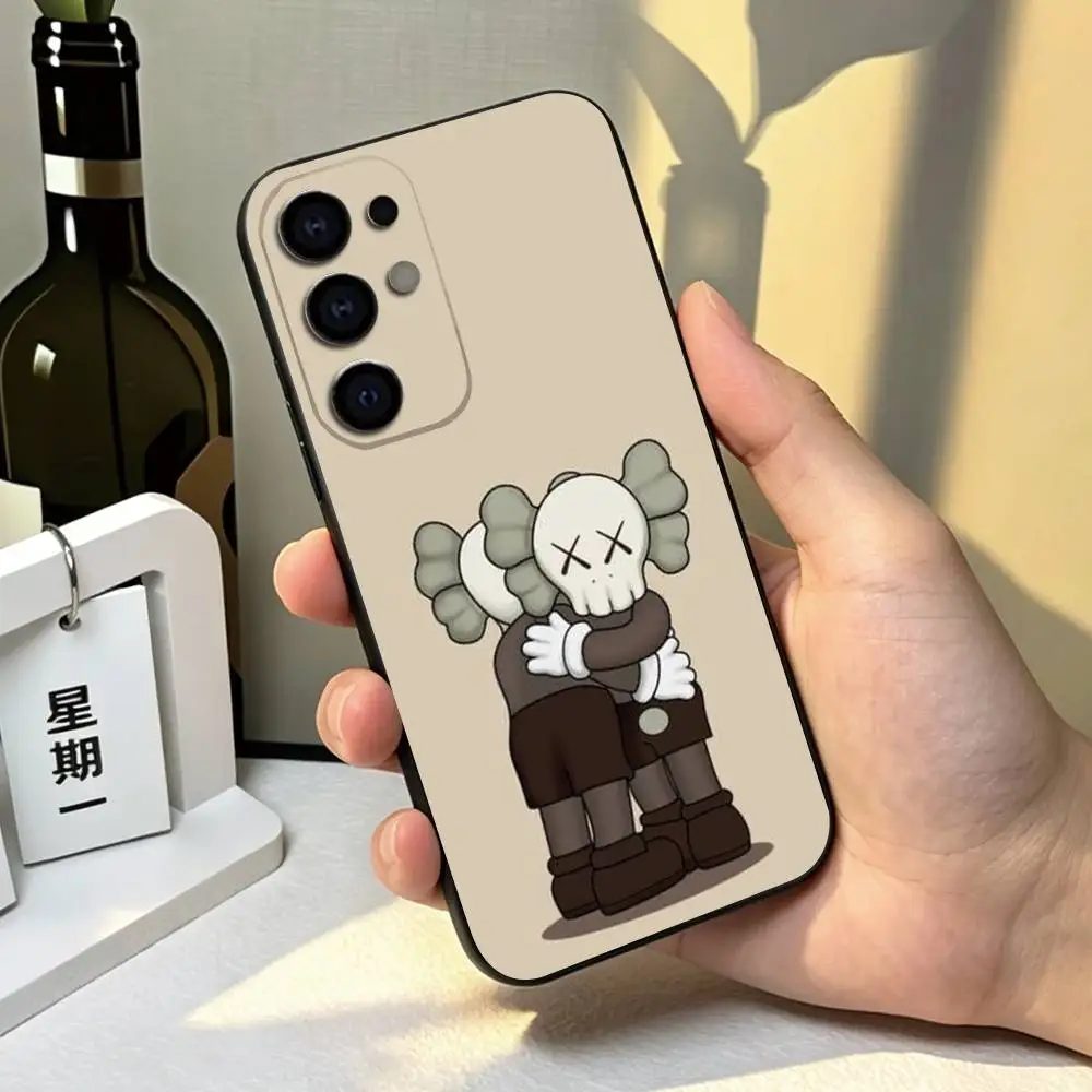 Фото Милый мультяшный чехол для телефона B-BearbrickES для Samsung S26, S25, S24, S23, S22, S21, S30, Ultra, Plus, Fe, мягкий силиконовый черный чехол, подарок. №3
