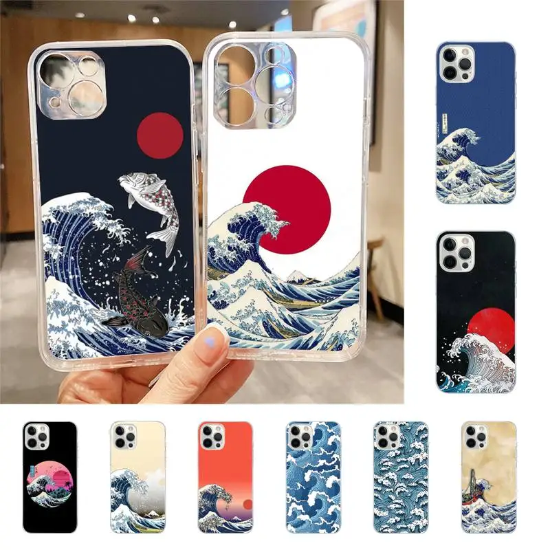 

The Great Wave Off Kanagawa Phone Case For Iphone 7 8 Plus X Xr Xs 11 12 13 Se2020 Mini Mobile Iphones 14 Pro Max Case