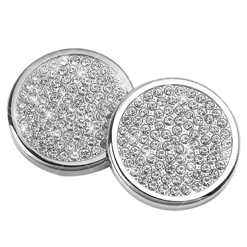 

2Pcs Suitable For BMW New 5 Series 3 Series Diamond-Studded Multimedia Air Conditioner Volume Knob Ring Trim