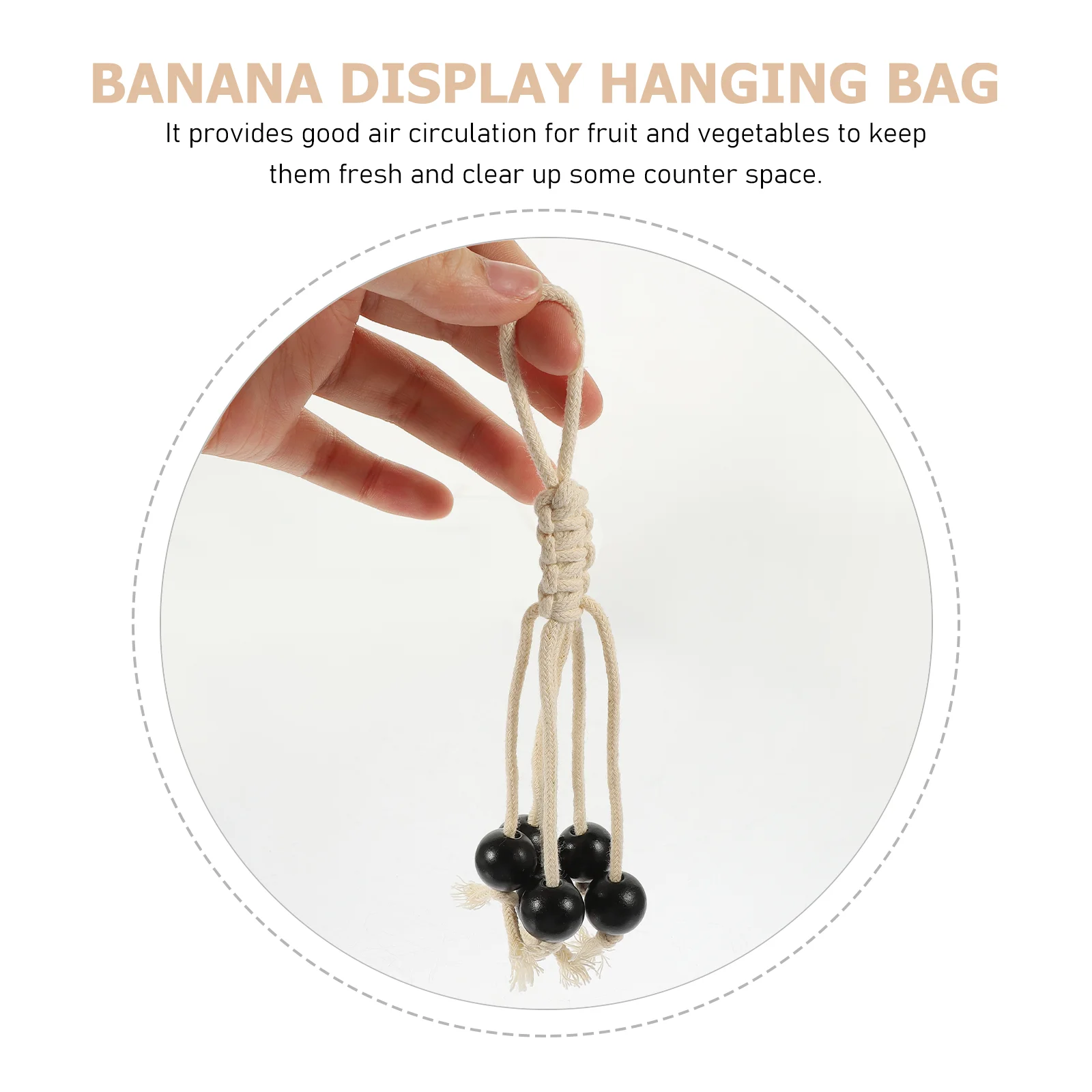 Вешалки для хранения бананов хлопковой веревки декоративный кулон подвесной
