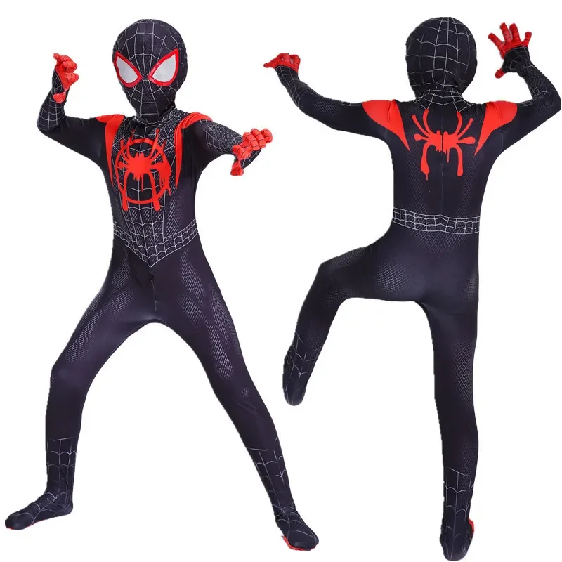 

Marvel Venom Tight Suit Long sleeved Boys' jumpsuit Halloween Cos Anime Performance Venom Clothing Set Christmas Gift