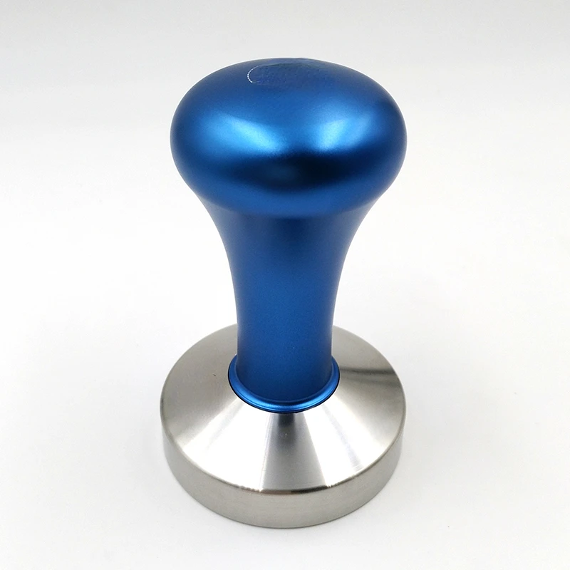 

2022New Coffee Tamper Blue Coffee Tamper Machine Press Flat Base Barista Accessories 51mm 57.5mm 58mm
