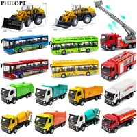 high simulation toy car model 150 diecast plastic pull back bus inertia car city tour bus abs car model toys gifts for children