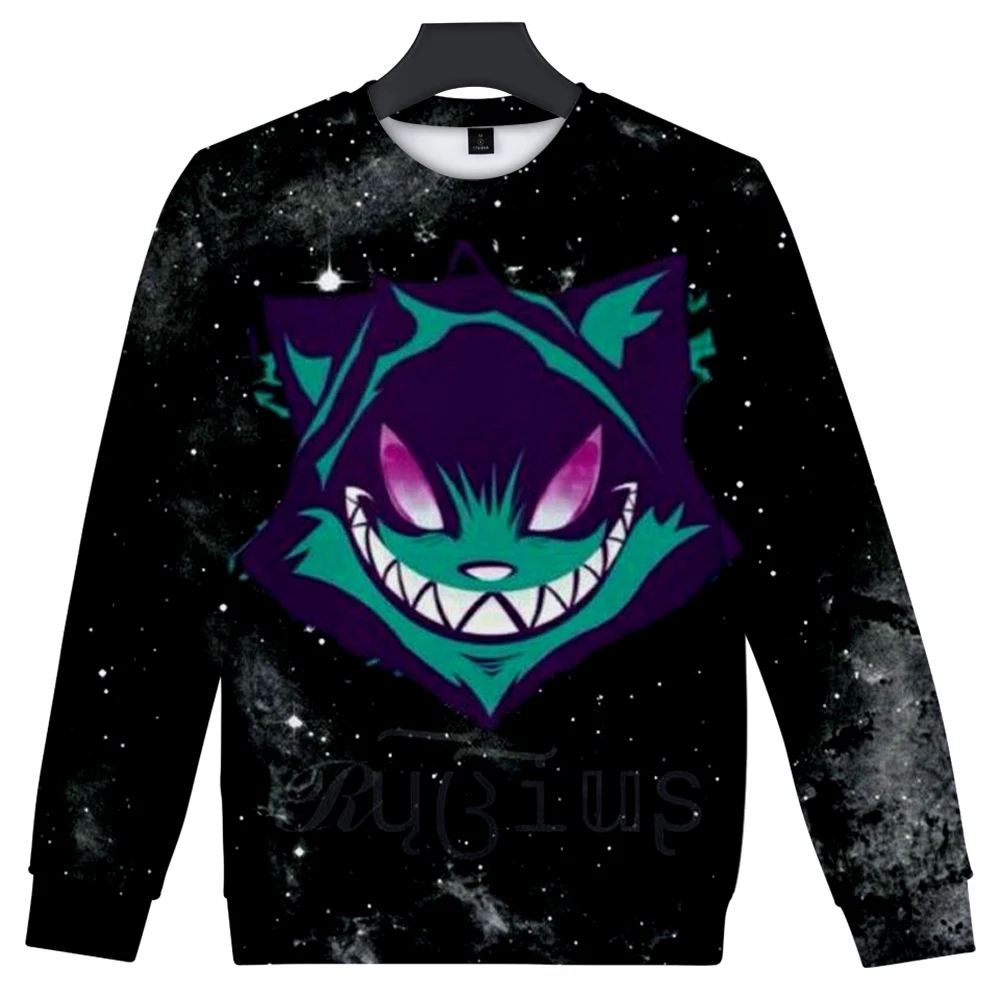 

Men Hoodie Rubius z impressão 3d outono inverno férias estilo apaixonado homem/mulher kawaii camisola redonda manga longa