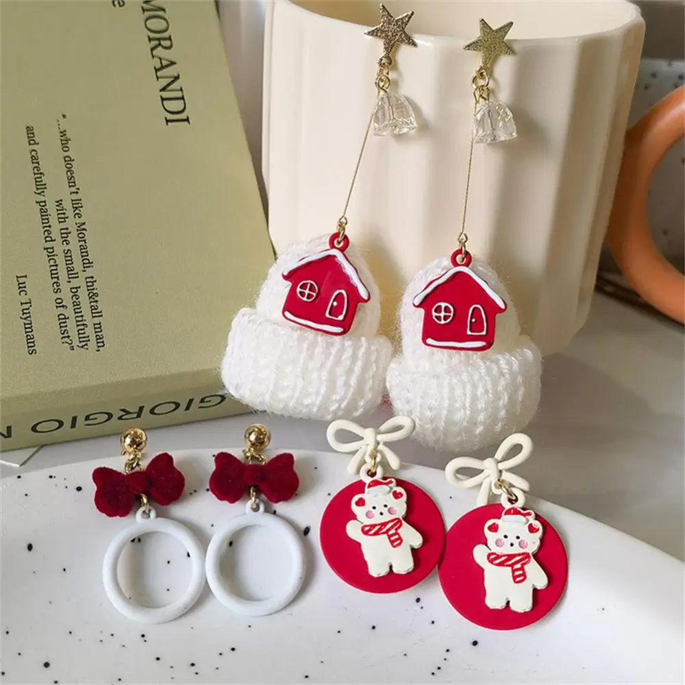 

Christmas Hat Earrings Sweet And Cute Girl Heart Christmas Earrings For Women Elegant Earrings Wedding Accessories Jewelry