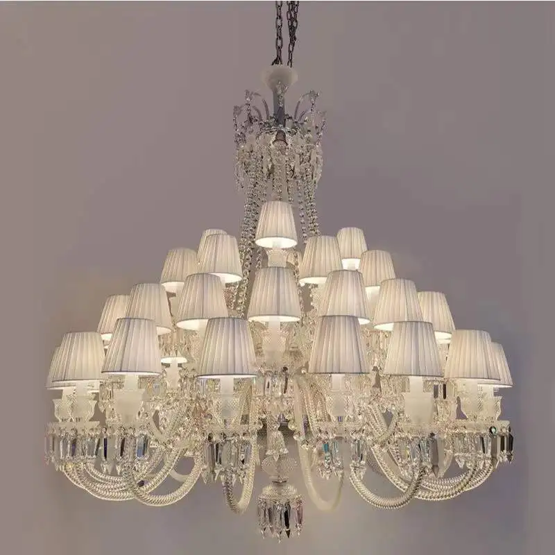 

Европейская Люстра для гостиной, столовой, лампа, стиль постмодерн, простой, искусственный кристалл, скандинавский роскошный отель, вилла, холл