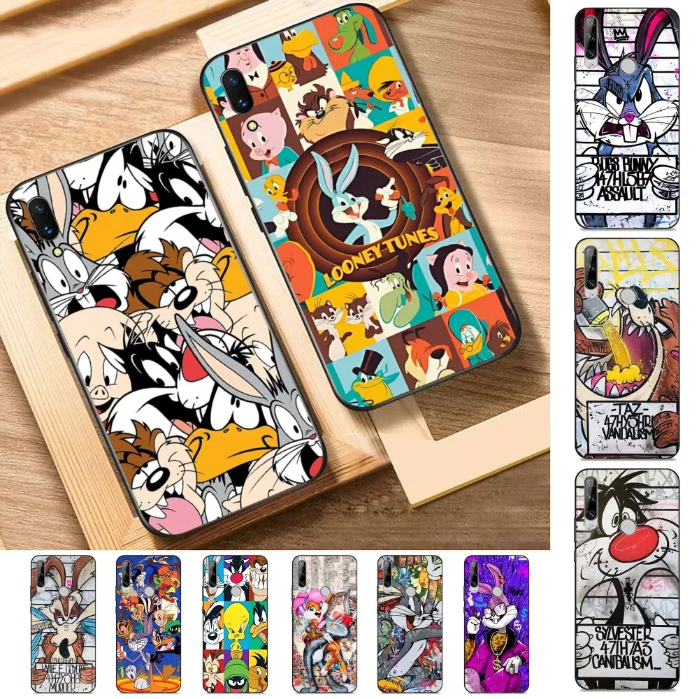 

Funny Cute Rabbit Wolf dog Cartoon Phone Case For Huawei Y9 6 7 5 Prime Enjoy 7s 7 8 plus 7a 9e 9plus 8E Lite Psmart Shell