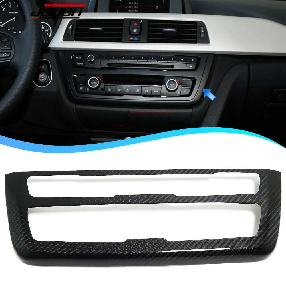 

Для BMW 3 4 серии F30 F32 F34 2013-2018 карбоновое волокно Автомобильная интерьерная центральная консоль кондиционер CD крышка отделка Аксессуары
