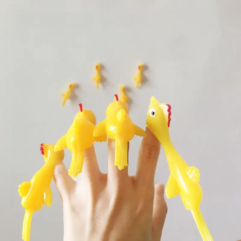 Катапульта для пальцев Kawaii с курицей-бурундуком, липкой и сердитой, игрушка-пародия, средство от стресса, сжимаемая, бесплатная доставка.