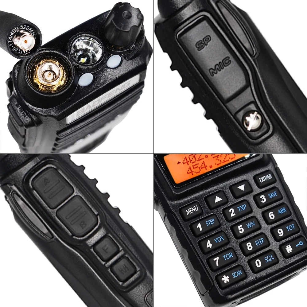 4pcs Original Hot Sale Baofeng UV-82 8W Walkie-talkie Dual PTT Two Way Radio Dual Band UHF VHF Radio 10 KM Two Way Transmiter