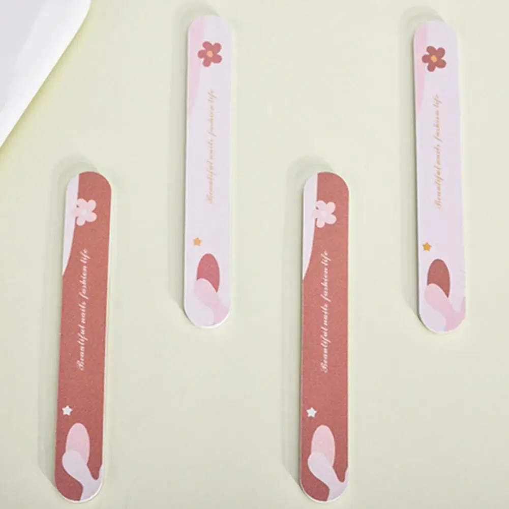 

2 шт., двусторонние пилки для ногтей, долговечный шлифовальный инструмент