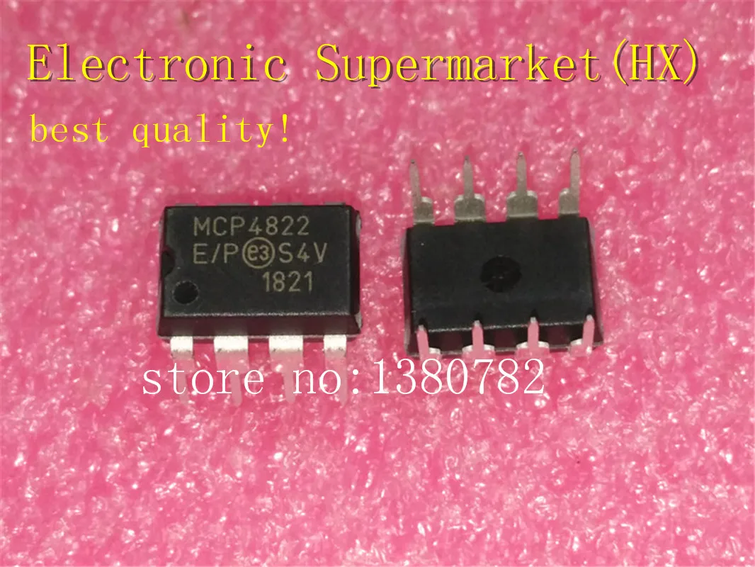 New original 20pcs/lots MCP4822-E/P MCP4822 DIP-8 IC In stock!