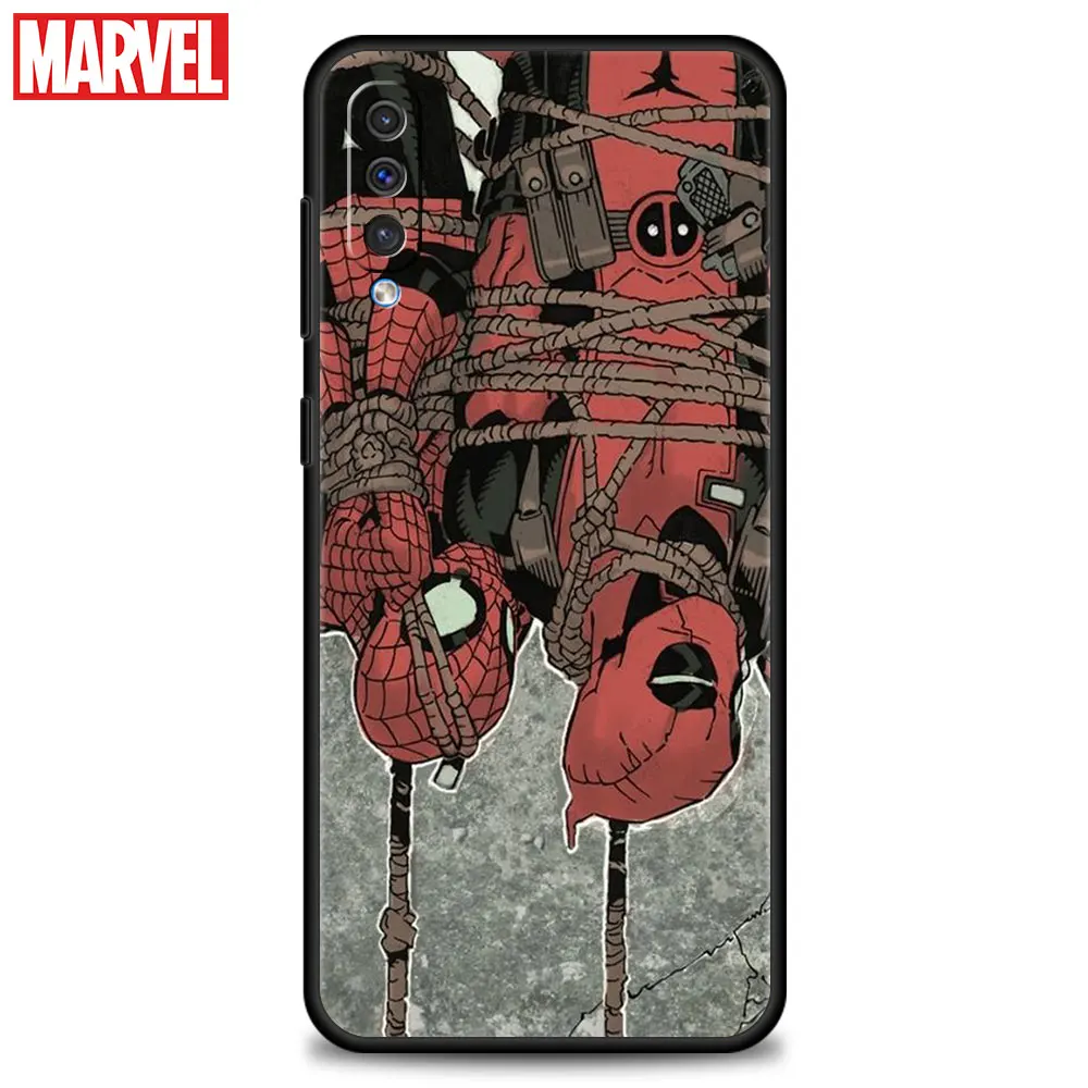 Чехол с комиксами Marvel Дэдпул и Человек-паук для Realme 8 pro c21 G22 Moto g8 plus one fusion Nokia g10 5 4 -