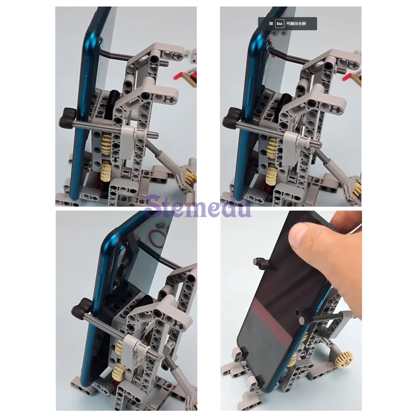 Строительные блоки MOC креативная гравитационная зеркальная подставка держатель