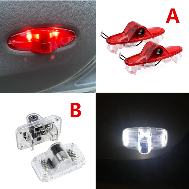 

2Pcs LED Car Door Emblem Welcome Light For Renault Samsung QM5 SM6 SM7 QM6 SM5 L43 Projector Decor Lamp Accessories