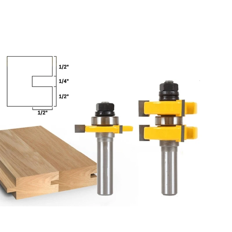 Набор фрез с язычком и канавками M17D фреза хвостовиком 1/4 дюйма универсальный