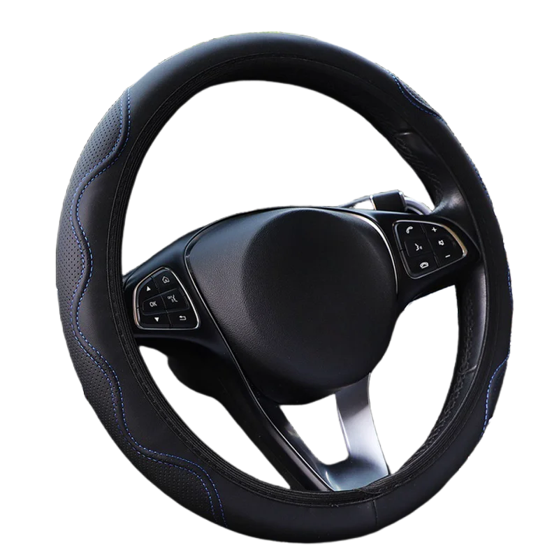 Универсальный чехол на руль автомобиля из волокнистой кожи Four Seasons с волнистым