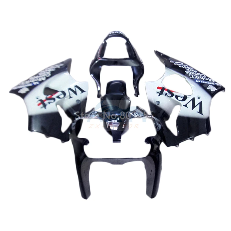 

West White Black Fairing Kits Suitable For Kawasaki ZX6R 2000 2001 2002 New ABS Injection fairings Parts zx6r 00 01 02 MK17
